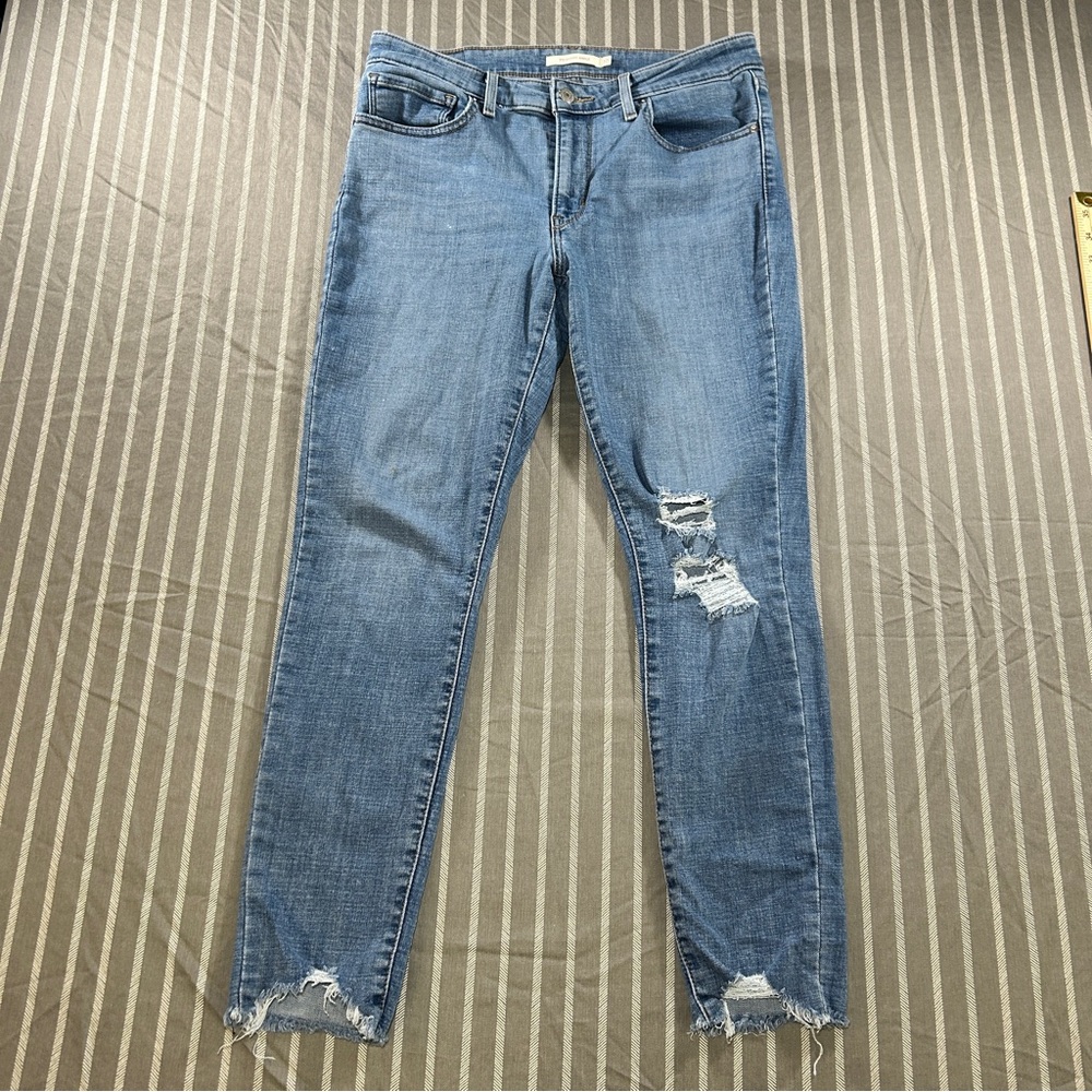 Levi's 711 Skinny Ankle women's jeans Size 30 light blue